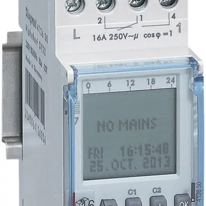 Minuteur AMD Legrand AlphaRex³ DY22, horloge annuelle, 2 canaux 