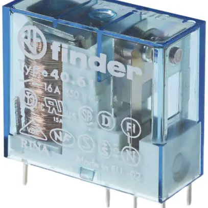 Schaltrelais Finder 40, 1S 16A/24VDC AgSnO2 1150Ω 0.5W 5.0mm RT I 