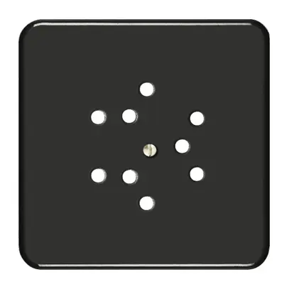 Kit frontal FH pour prise 3×T12 noir 