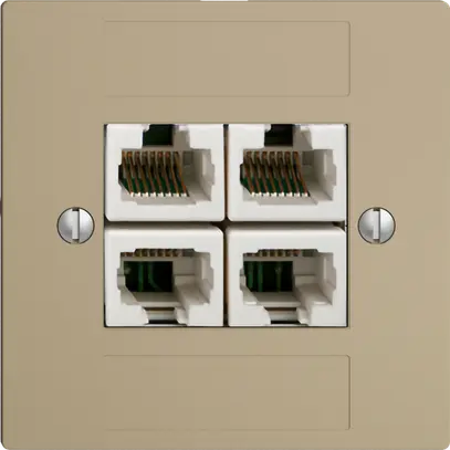 UP-Dose 4×RJ45/u 4P getr. EDIZIOdue sand ITplus 