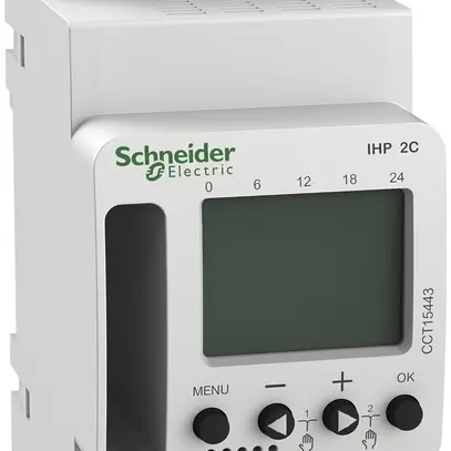 Interrupteur horaire hebdomadaire AMD SE Acti9 IHP, 2-canal 