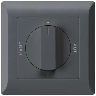 Interruttore rotativo INC 0-Hand-0-Aut. kallysto.line 2/1L antracite manopola 