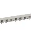 Support pour bornes enfichables vide ABB ZK 19 pour distributeur ComfortLine 