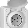 Prise AP robusto 1×type 25 IP55 blanc 