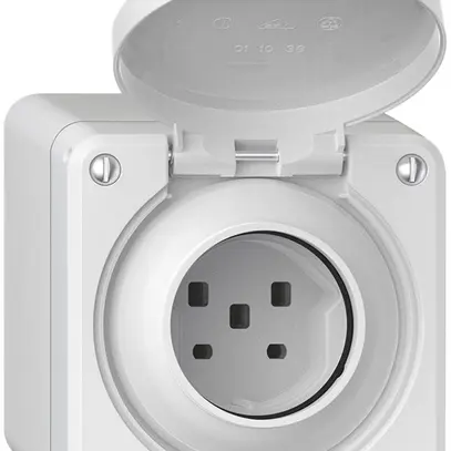 Presa AP robusto 1×tipo 25 IP55 bianco 