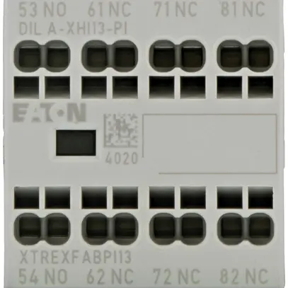 Contatto ausiliare Eaton 4P Ith=16A, 1Ch, 3R, montag.frontale morsetto Push-in 