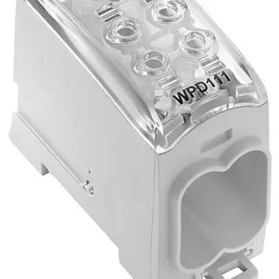 Blocco di distribuzione WM WPD 111 1×95/4×35mm² 232A 1000V TS35 grigio chiaro 