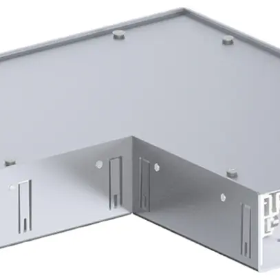 Angolo piatto tehalit BKG inferiore int./est. p.canale a pavimento 200×350×60mm 