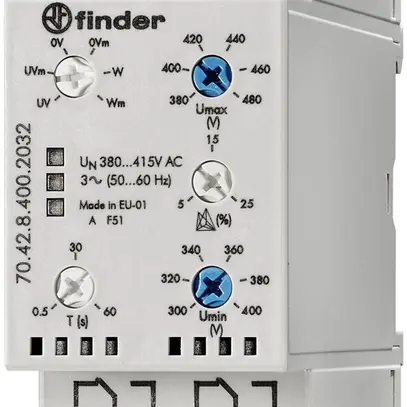 REG Netzüberwachnungsrelais 3L 380…415VAC 2U 6A 