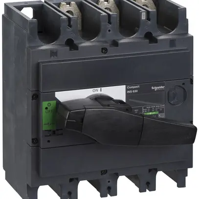 Interuttore di carico Schneider Electric INS 3L 630A con maniglia rotativa nero 