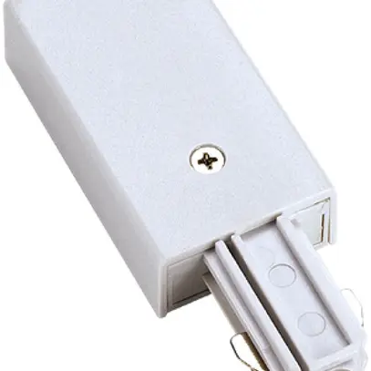 Einspeiser SLV für 1-Phasen AP-Stromschiene, Erde rechts weiss 