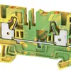 Morsetto di protezione Weidmüller A4C PUSH IN 4mm² 4 contatti verde/giallo 