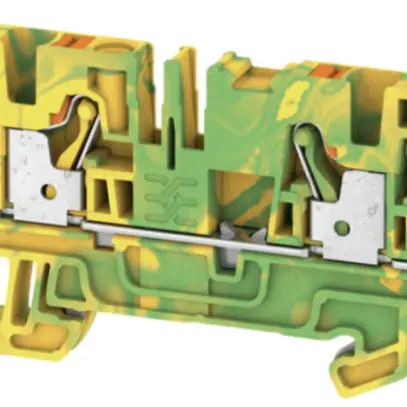 Morsetto di protezione Weidmüller A4C PUSH IN 4mm² 4 contatti verde/giallo 