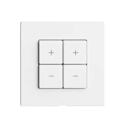 Commande pour variateur 2K/4T Edue Wiser blanc 