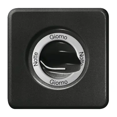 Kit front. Notte-Giorno-Notte-Giorno per interr.rotativo nero 