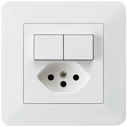 Combinazione INC 2×A-R/1P+T13 bianco kallysto.trend 