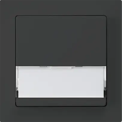 Tasto di suoneria INC A/1L kallysto nero con porta-etichetta 37×15mm 