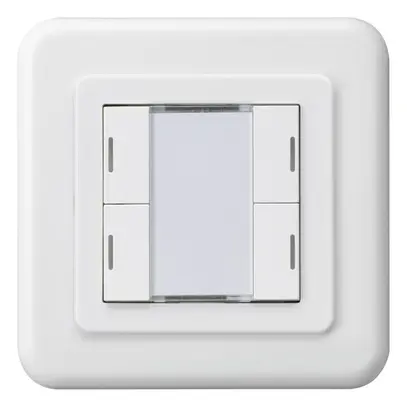 Poussoir ENC Hager basico C KNX quadruple LED blanc 