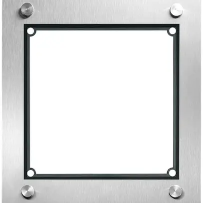 Scatola INC per citofono Hager elcom.modesta 1×1 2-fili c.cornice, acciaio preg. 