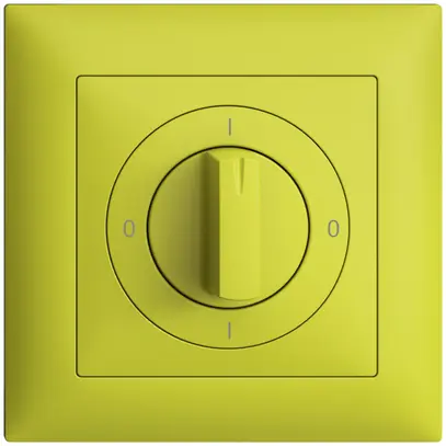 Kit frontale EDIZIOdue 0-1-0-1 88×88mm lemon per interruttore rotativo 