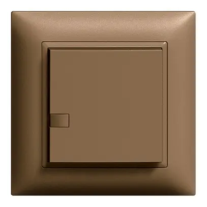 Kit frontal ENC imp/minuterie 1c/1t ZEP 88×88mm coffee 