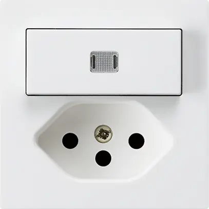 Combinazione luminosa INC A-R/1P+T13 bianco kallysto 