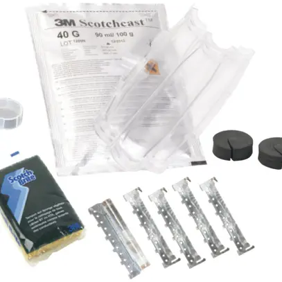 Manicotto di raccordo/derivazione 3M 92-NBA 5 resina da colata 1kV 