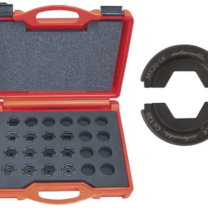 Jeu de matrices de sertissage Intercable MKSET-CK, DIN, 6…300mm² 