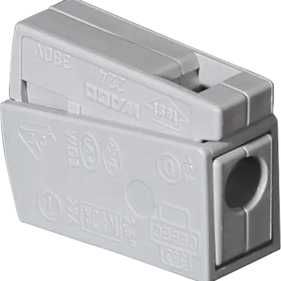 Morsetto per lampada WAGO 1…2.5/0.5…2.5mm² grigio 