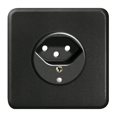 UP-Frontset FH 1×T13 schwarz 86×86mm mit Linse 