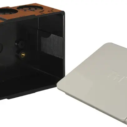 Boîte de passage ENC Weidmann, vide, noir, avec couvercle 