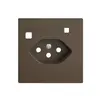 Kit frontale EDIZIOdue per presa FI F, T13, coffee 