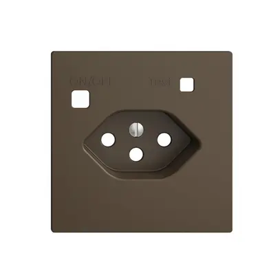 Frontset EDIZIOdue zu FI-Steckdose F, T13, coffee 