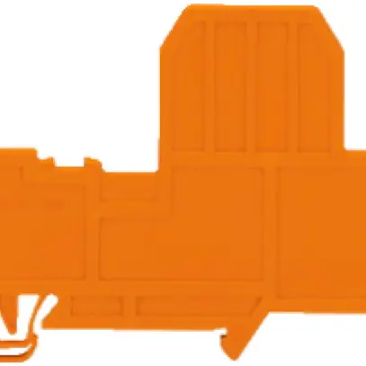 Plaque de fermeture WAGO pour borne de sécurité 2mm fort gris 