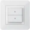 Poussoir pour stores ENC kallysto.trend avec 2 touches blanc bornes enfichables 