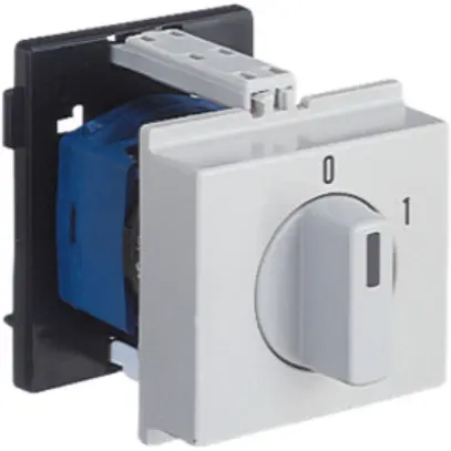 Interruttore rotativo AMD K&N, 20A/690V 0/2L, manopola grigio chiaro, "0-1" 