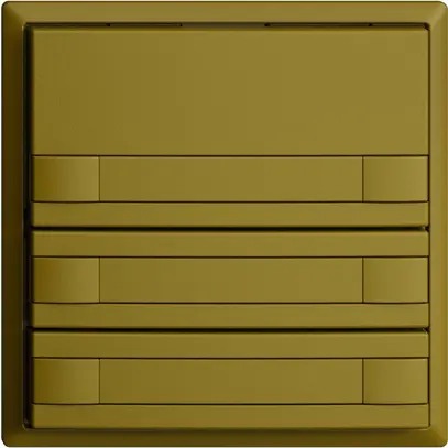 Pulsante KNX RGB EDUE, 250mW, s.LED, c.carta, 3×pulsante, com.2×tasti, ov 