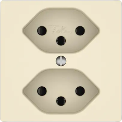 Prise EDIZIO.liv SNAPFIX® 2×T13 avec shutter cr 