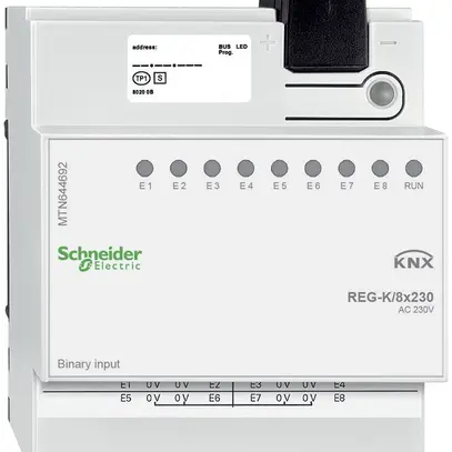 Entrée binaire AMD KNX Schneider Electric 8×230V, MTN644692 