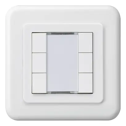 Poussoir ENC Hager basico C KNX sextuple blanc 