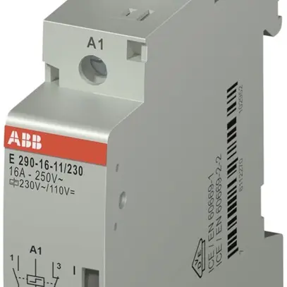 Télérupteur ABB 1F+1O 16A 230VAC/110VDC 