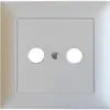 Plaque frontale Edizio/prise 2 trous 