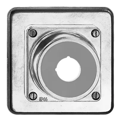 Copertura cieca INC bagn. Al giallo, con ritaglio 22.5mm 