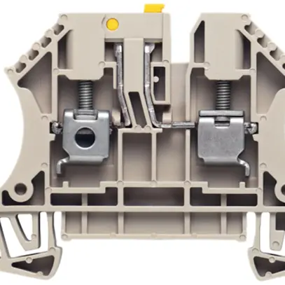 Borne de test sectionnable Weidmüller WTR 4 connexion à vis pivotant TS35 beige 
