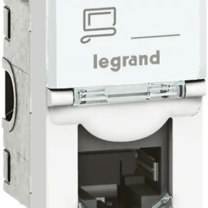 Presa INS MOS STP 1×RJ45 bianco cat.6 1mod. 