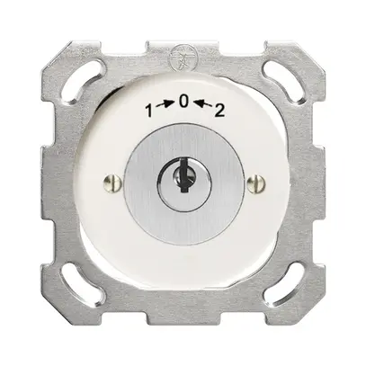 Contact pivotant ENC 1->0<-2 blanc, avec serrure de sûreté 