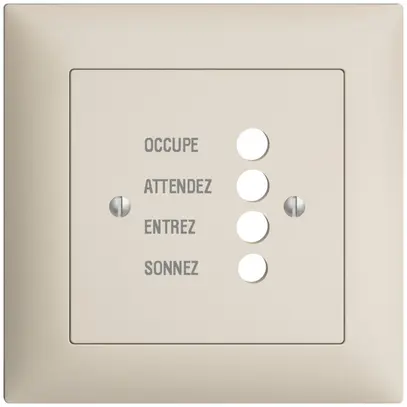 Kit frontal ENC EDIZIOdue crema 88×88 pour station de porte 1334.F 