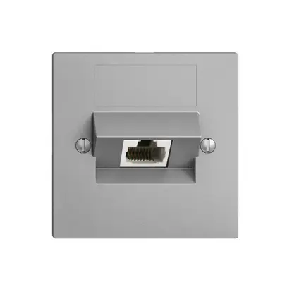 Prise ENC 1×RJ45/s 8P ITplus EDIZIOdue silver 