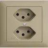 Prise INC EDIZIOdue 2×T13 sand 1×S 