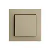 Frontset EDIZIOdue sand 60×60mm für Druckschalter 